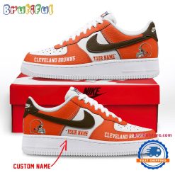 NFL Cleveland Browns Custom Name Limited Edition Air Force 1 Sneakers