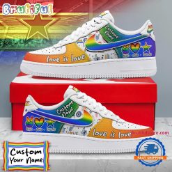 NFL Dallas Cowboys Custom Name Pride Edition Air Force 1 Sneakers