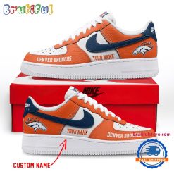 NFL Denver Broncos Custom Name Limited Edition Air Force 1 Sneakers