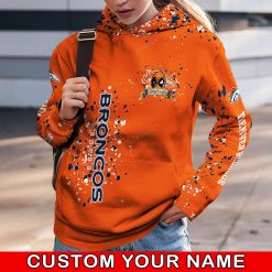 NFL Denver Broncos Custom Name Special Edition Hoodie Leggings Set