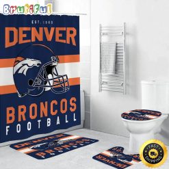 NFL Denver Broncos Limited Edition Shower Curtain and Rugs