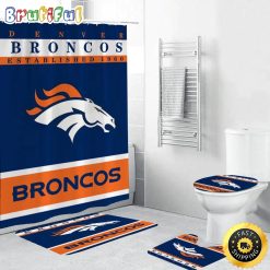 NFL Denver Broncos Special Edition Shower Curtain and Rugs