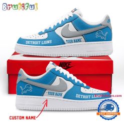 NFL Detroit Lions Custom Name Limited Edition Air Force 1 Sneakers