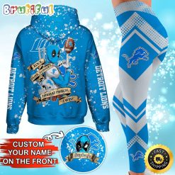 NFL Detroit Lions Custom Name Special Edition Hoodie Leggings Set