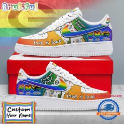 NFL Green Bay Packers Custom Name Pride Edition Air Force 1 Sneakers
