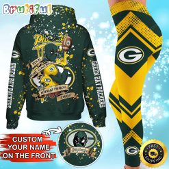 NFL Green Bay Packers Custom Name Special Edition Hoodie Leggings Set
