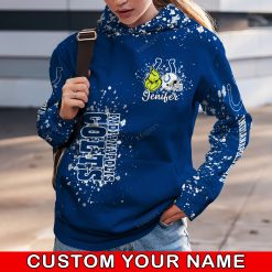NFL Indianapolis Colts Custom Name Christmas Edition Hoodie Leggings Set