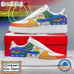 NFL Indianapolis Colts Custom Name Pride Edition Air Force 1 Sneakers
