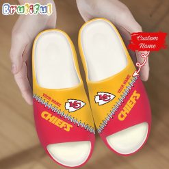 NFL Kansas City Chiefs Custom Name Special Edition Comfort Slippers