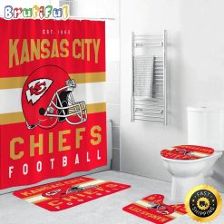 NFL Kansas City Chiefs Limited Edition Shower Curtain and Rugs
