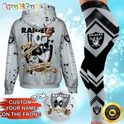 NFL Las Vegas Raiders Custom Name Special Edition Hoodie Leggings Set