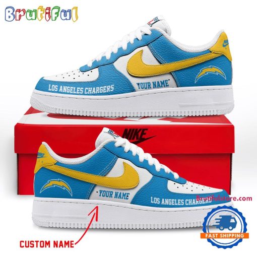 NFL Los Angeles Charger Custom Name Limited Edition Air Force 1 Sneakers