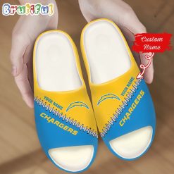 NFL Los Angeles Chargers Custom Name Special Edition Comfort Slippers
