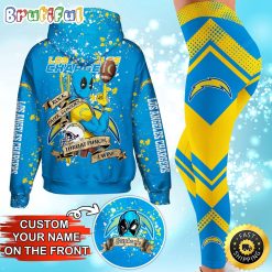 NFL Los Angeles Chargers Custom Name Special Edition Hoodie Leggings Set