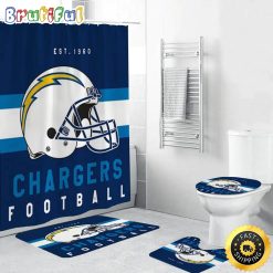 NFL Los Angeles Chargers Limited Edition Shower Curtain and Rugs