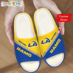 NFL Los Angeles Rams Custom Name Special Edition Comfort Slippers