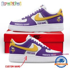 NFL Minnesota Vikings Custom Name Limited Edition Air Force 1 Sneakers