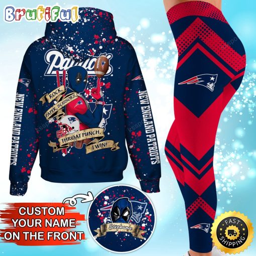 NFL New England Patriots Custom Name Special Edition Hoodie Leggings Set