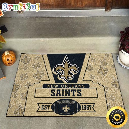 NFL New Orleans Saints Special Edition Rubber Doormat