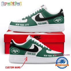 NFL New York Jets Custom Name Limited Edition Air Force 1 Sneakers