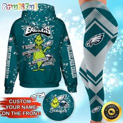 NFL Philadelphia Eagles Custom Name Christmas Edition Hoodie Leggings Set