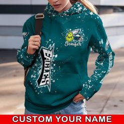 NFL Philadelphia Eagles Custom Name Christmas Edition Hoodie Leggings Set