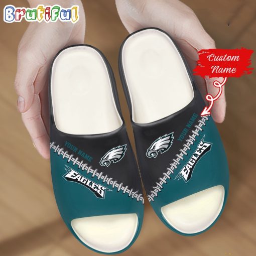 NFL Philadelphia Eagles Custom Name Special Edition Comfort Slippers