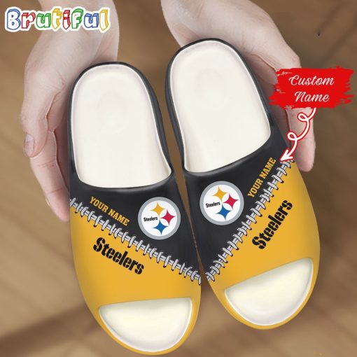NFL Pittsburgh Steelers Custom Name Special Edition Comfort Slippers