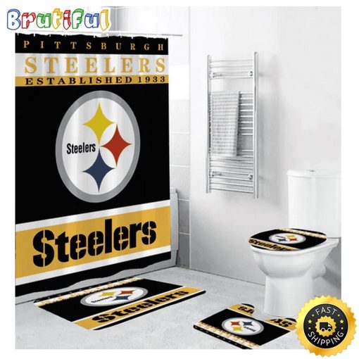 NFL Pittsburgh Steelers Special Edition Shower Curtain and Rugs