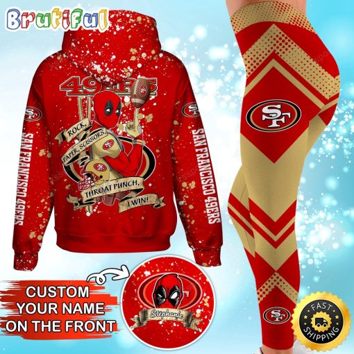 NFL San Francisco 49ers Custom Name Special Edition Hoodie Leggings Set