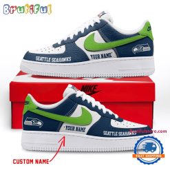 NFL Seattle Seahawks Custom Name Limited Edition Air Force 1 Sneakers