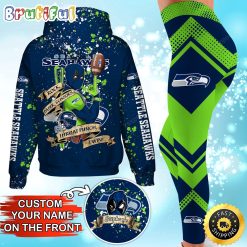 NFL Seattle Seahawks Custom Name Special Edition Hoodie Leggings Set