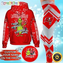 NFL Tampa Bay Buccaneers Custom Name Christmas Edition Hoodie Leggings Set