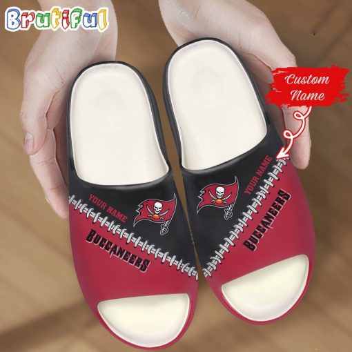 NFL Tampa Bay Buccaneers Custom Name Special Edition Comfort Slippers