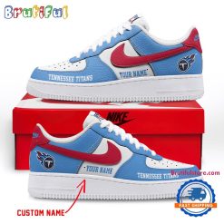 NFL Tennessee Titans Custom Name Limited Edition Air Force 1 Sneakers