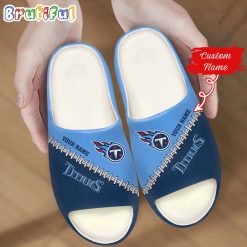NFL Tennessee Titans Custom Name Special Edition Comfort Slippers
