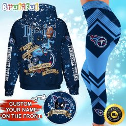NFL Tennessee Titans Custom Name Special Edition Hoodie Leggings Set