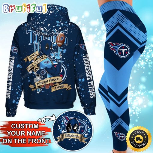 NFL Tennessee Titans Custom Name Special Edition Hoodie Leggings Set