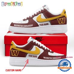 NFL Washington Commanders Custom Name Limited Edition Air Force 1 Sneakers
