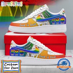 NFL Washington Commanders Custom Name Pride Edition Air Force 1 Sneakers