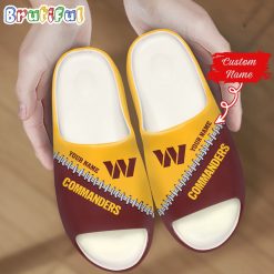 NFL Washington Commanders Custom Name Special Edition Comfort Slippers