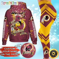 NFL Washington Redskins Custom Name Special Edition Hoodie Leggings Set