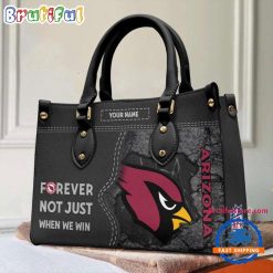 NFL Arizona Cardinals Custom Name Gift For Fans Leather Hand Bag