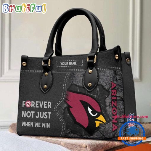 NFL Arizona Cardinals Custom Name Gift For Fans Leather Hand Bag