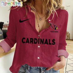 NFL Arizona Cardinals Custom Name New Edition Casual Shirt for Women