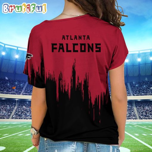 NFL Atlanta Falcons Custom Name Limited Edition One Shoulder T-Shirt
