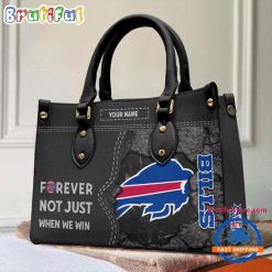 NFL Buffalo Bills Custom Name Gift For Fans Leather Hand Bag