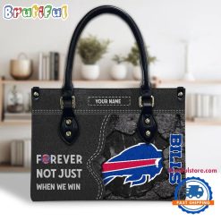 NFL Buffalo Bills Custom Name Gift For Fans Leather Hand Bag