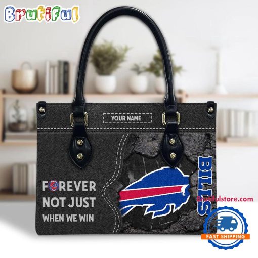 NFL Buffalo Bills Custom Name Gift For Fans Leather Hand Bag