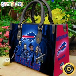 NFL Buffalo Bills Custom Name Halloween Edition Leather Hand Bag